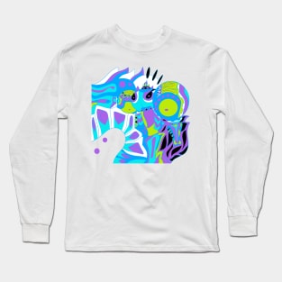 magnet dogu knight in ecopop pattern in ecopop totonac art Long Sleeve T-Shirt